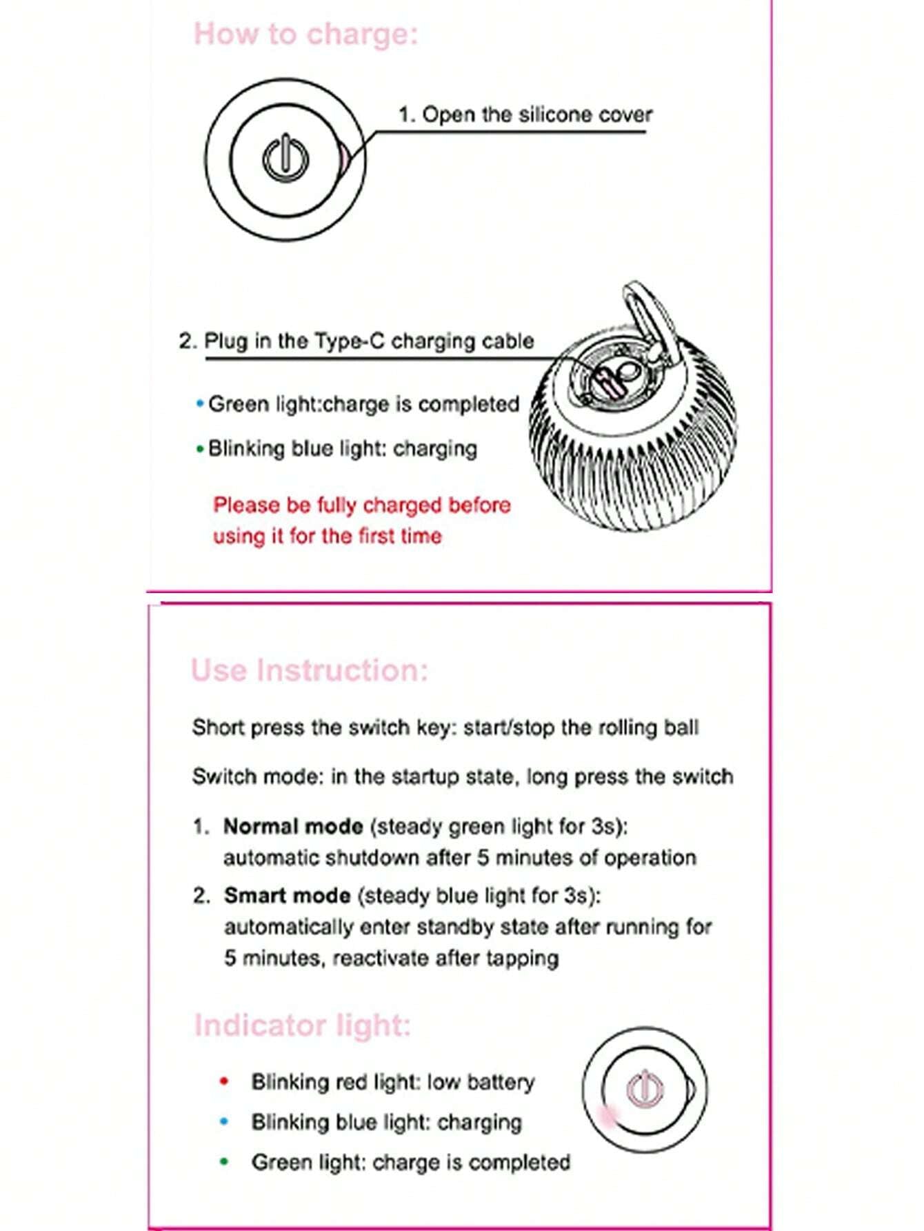An Intelligent Rolling Ball Designed Specifically for Cats, Equipped with Smart Chip to Automatically Roll, an Amusing Toy for Kitties to Play and Kill Time, Not Suitable for Dogs