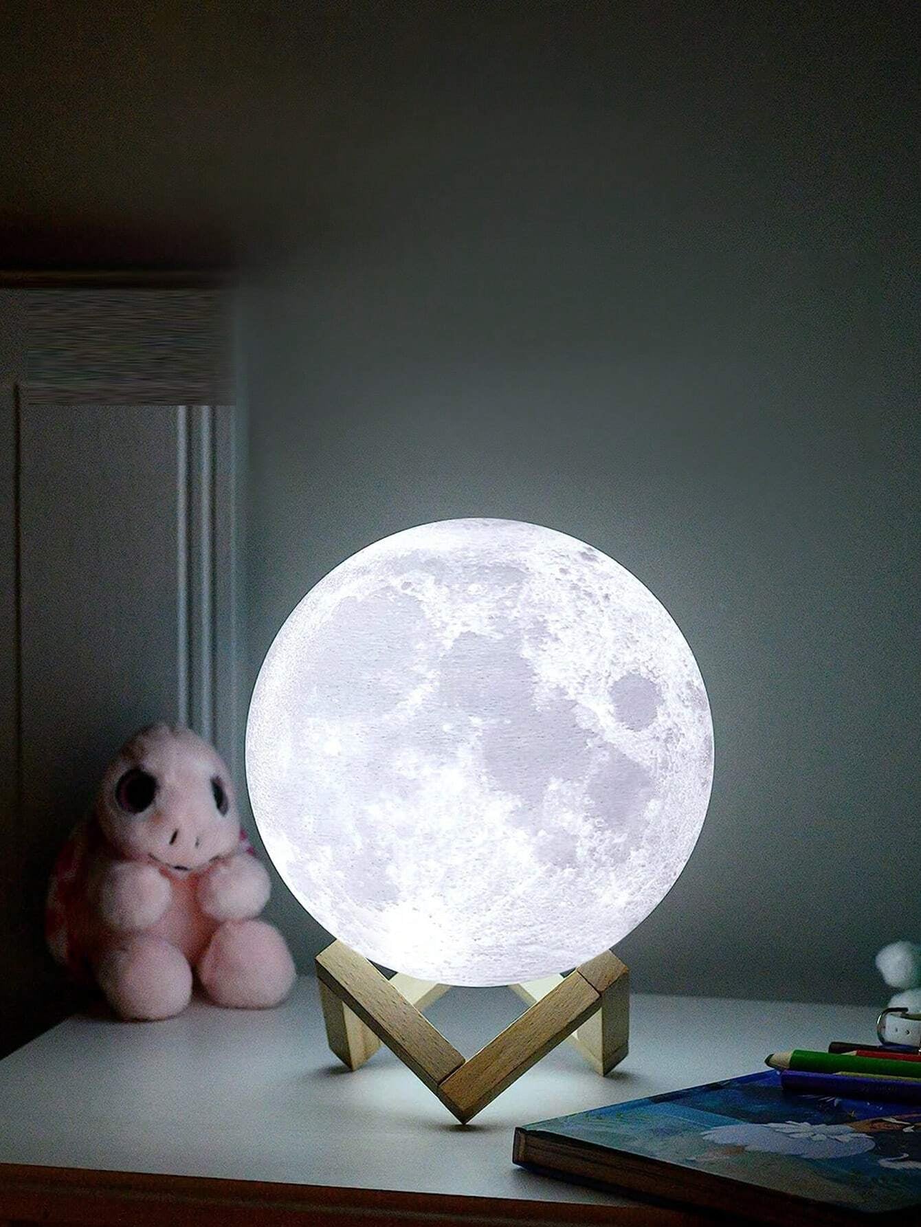 Moon Lamp - 3D Printing Moon Light for Adults - Classical Moon Night Light - 3D LED Night Light, Birthday Gifts for Women Boys Girls Men, Moon Galaxy Lamp Night Light for Room Home Decor