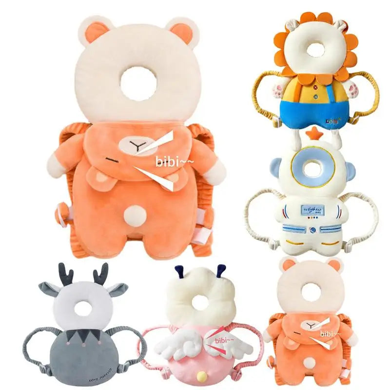 Baby Fall Pillow Backpack Soft Fall Protector Baby Cushion Backpack Head Protection for Baby Cartoon Baby Head Protector Back
