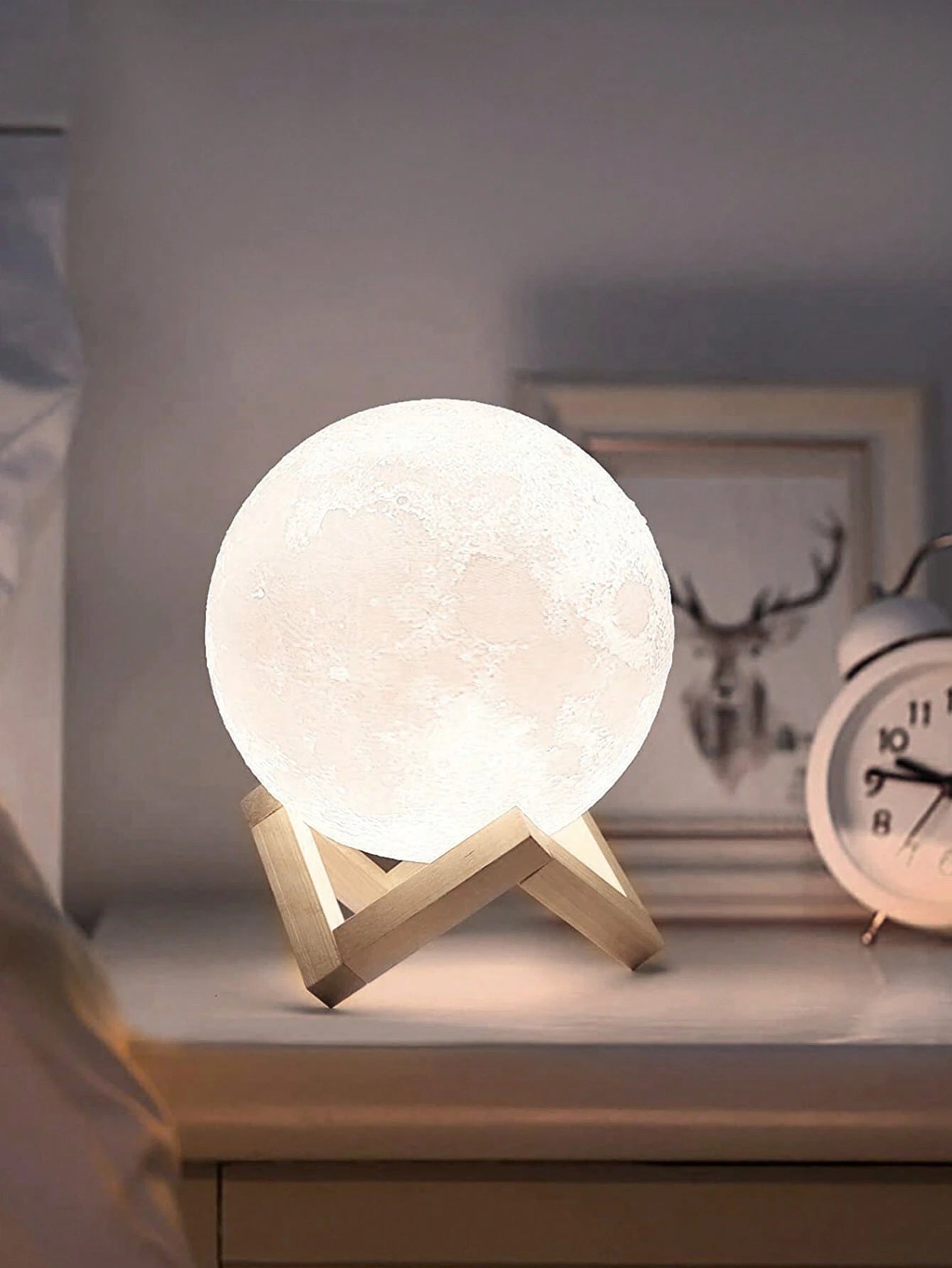 Moon Lamp - 3D Printing Moon Light for Adults - Classical Moon Night Light - 3D LED Night Light, Birthday Gifts for Women Boys Girls Men, Moon Galaxy Lamp Night Light for Room Home Decor