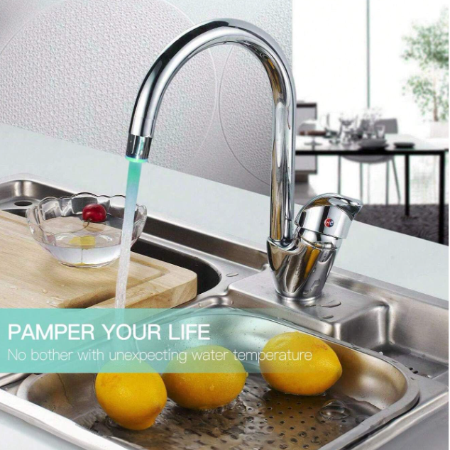 1 pc Smart Temperature Faucet with LED Heat Sensor