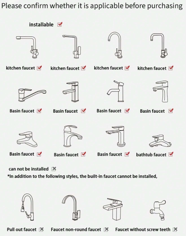 1 pc Smart Temperature Faucet with LED Heat Sensor