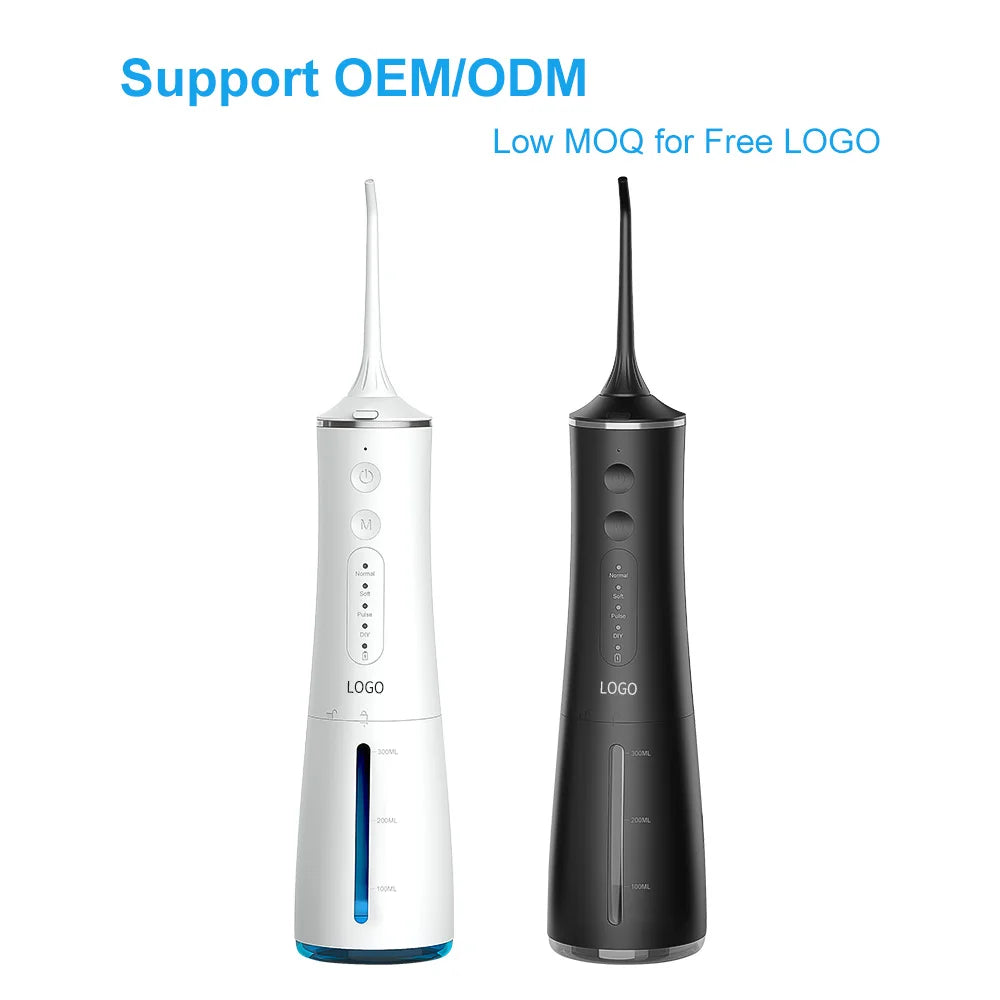 New Stock Water Flosser Manufacturer 300Ml Cordless Water Jet Flosser Portable Oral Irrigator for Teeth Cleaning