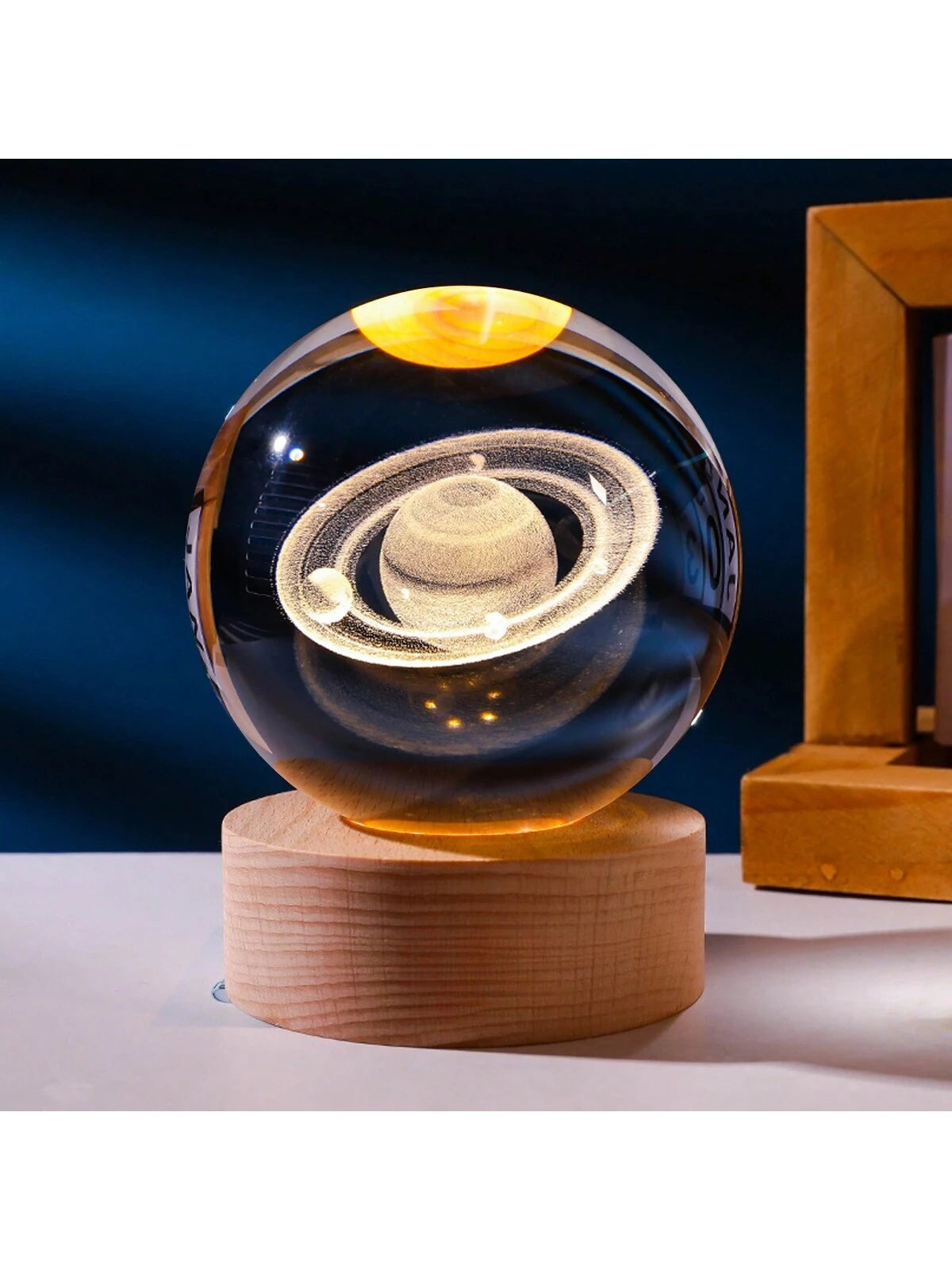 Material - Star Night Lights Solar System Crystal Ball Made of Crystal. 3D Crystal Ball Led Night Light Is Solar System Space Themed and Even after a Lifetime of Use, Crystals Never Lose Their Original Shine.Solar System Crystal Night Light