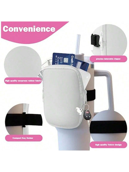 1Pc Water Bottle Pouch for Accessories, Running Water Bottle Handheld Caddy Compatible with Kinds of Tumbler, Gym Water Bottle