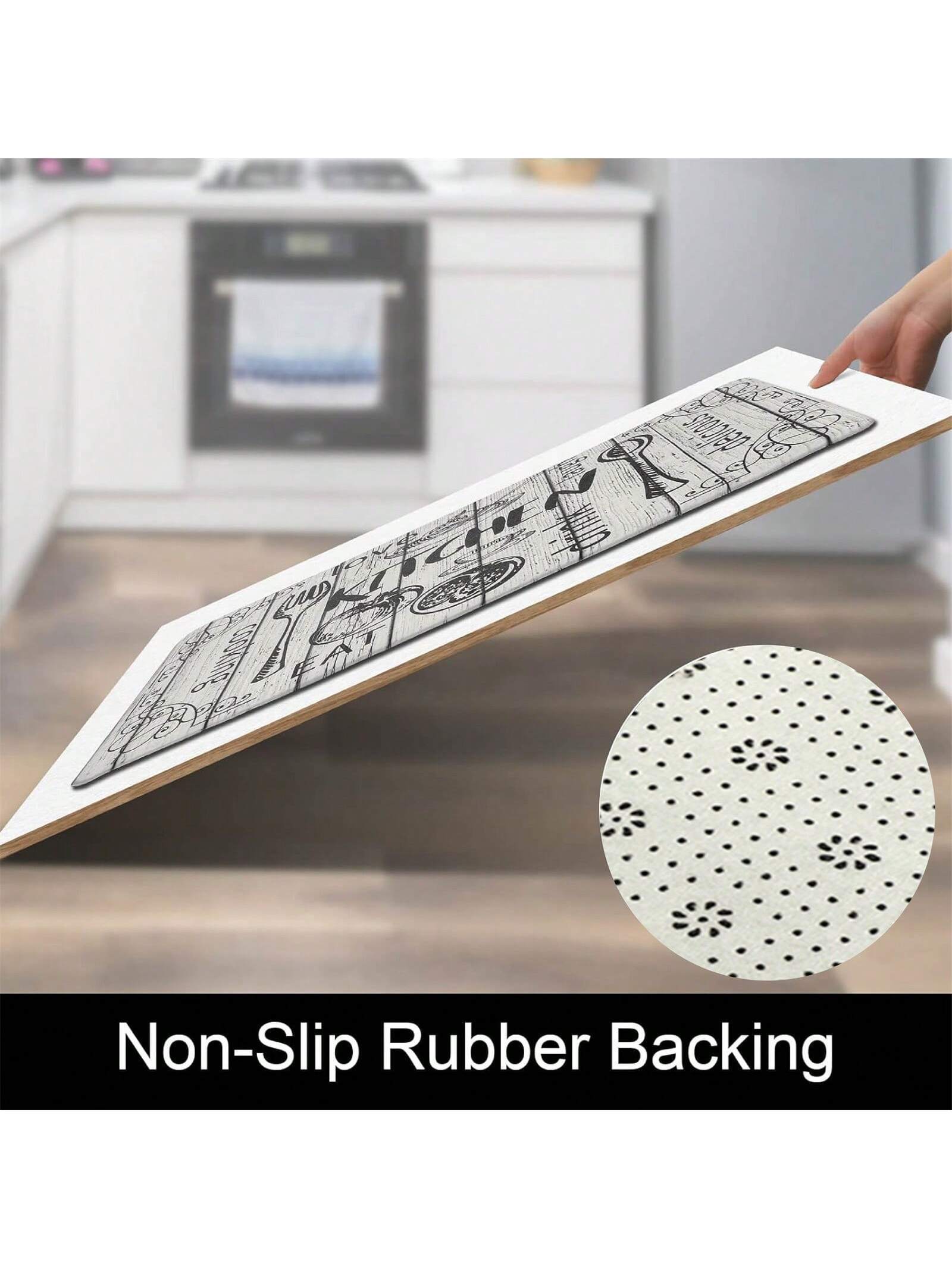1Pc Kitchen Floor Mat Non-Slip Anti-Fatigue Door Mat Water Absorbent Quick Dry Entrance Mat ,Room Decor