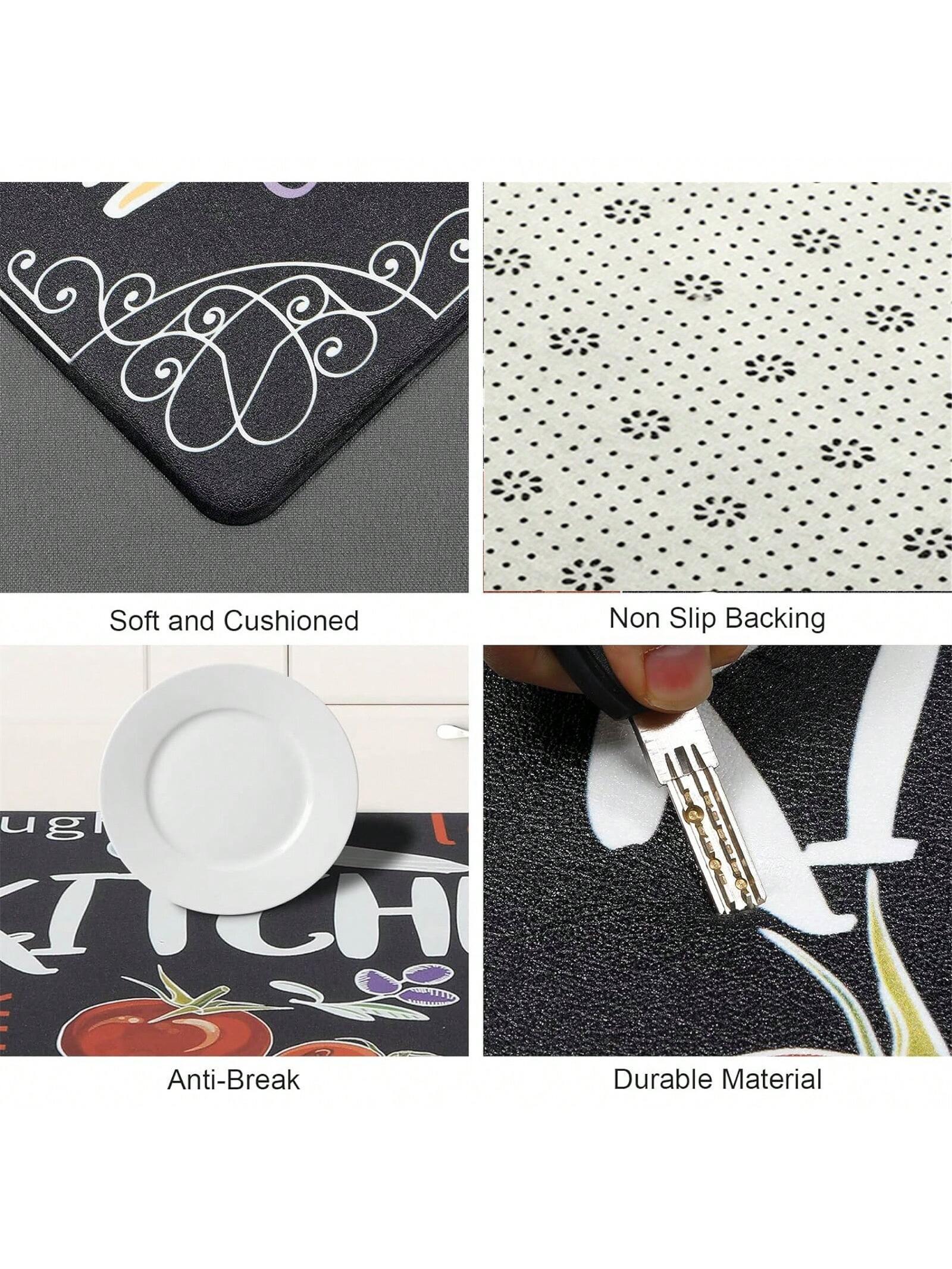 1Pc Kitchen Floor Mat Non-Slip Anti-Fatigue Door Mat Water Absorbent Quick Dry Entrance Mat ,Room Decor