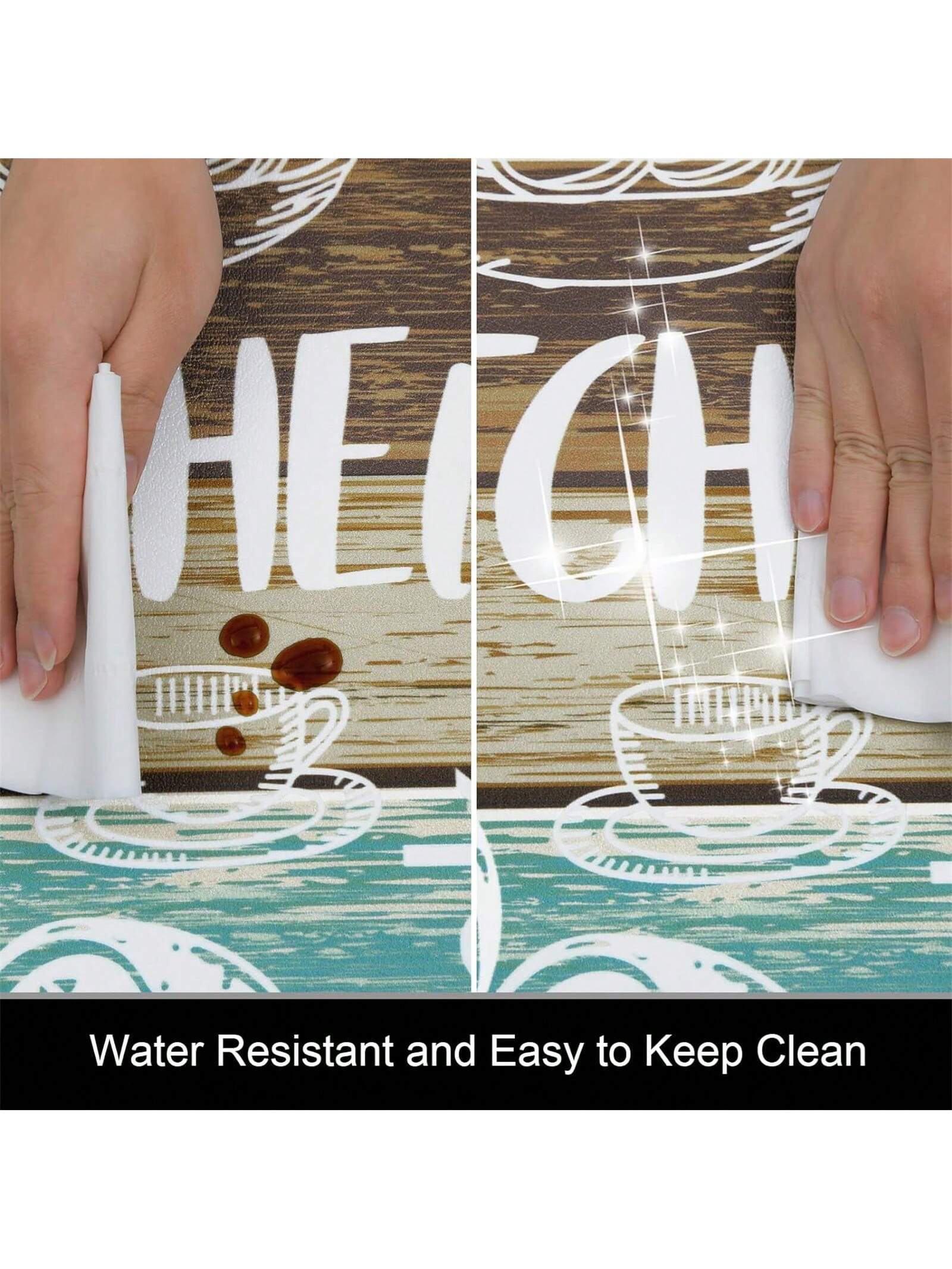 1Pc Kitchen Floor Mat Non-Slip Anti-Fatigue Door Mat Water Absorbent Quick Dry Entrance Mat ,Room Decor
