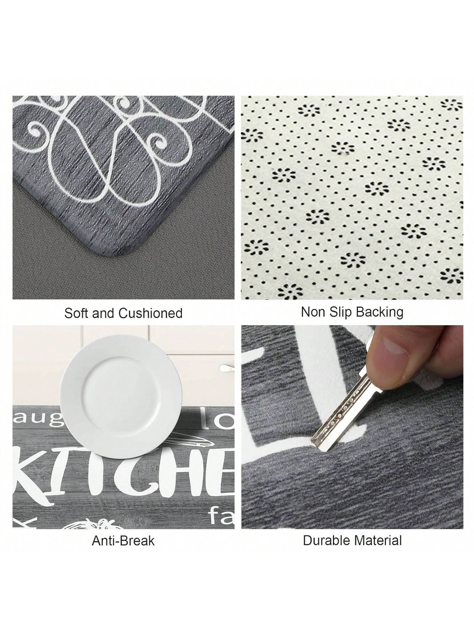 1Pc Kitchen Floor Mat Non-Slip Anti-Fatigue Door Mat Water Absorbent Quick Dry Entrance Mat ,Room Decor