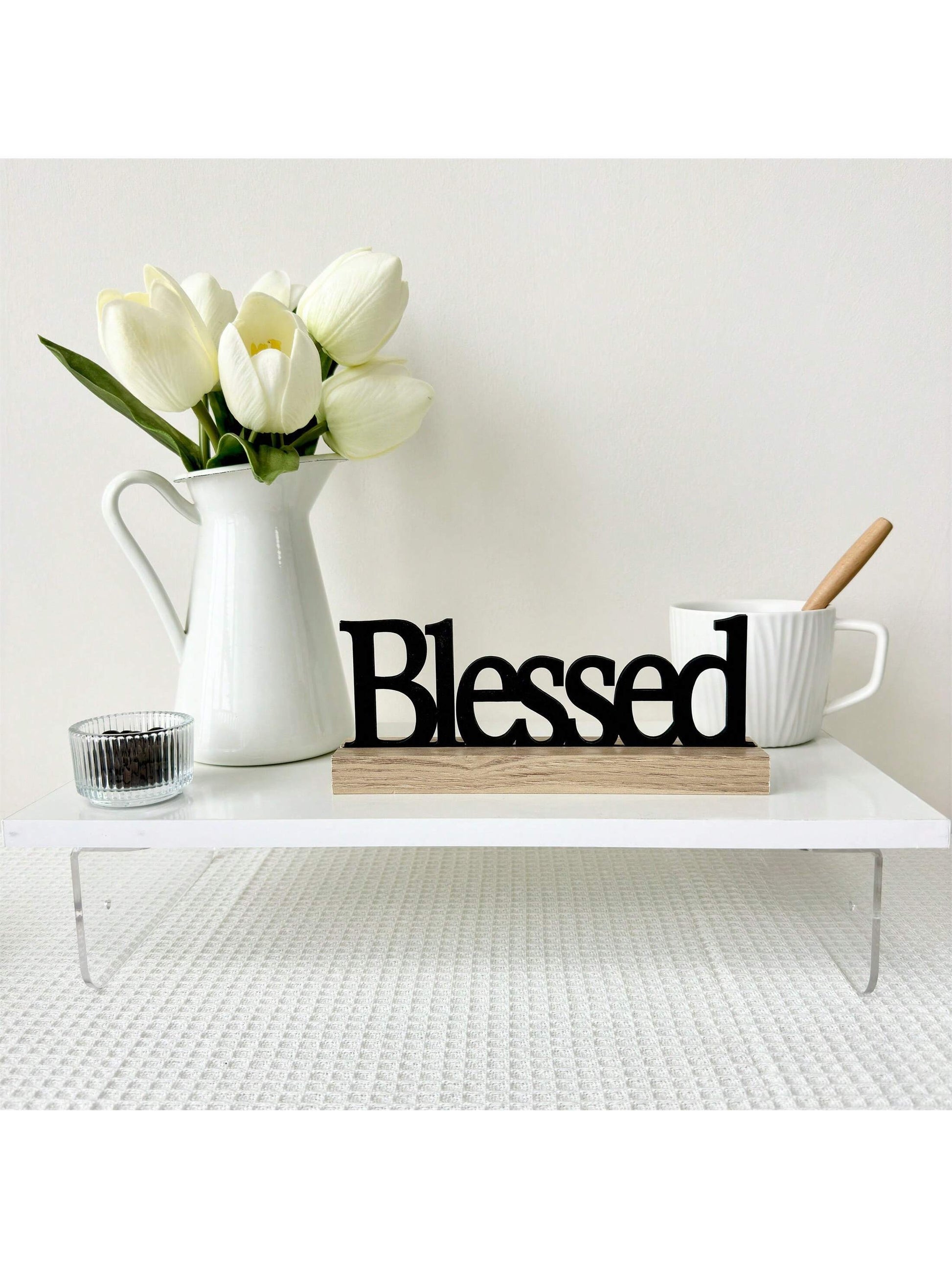 Inspiring Wooden Home Decoration Farmhouse Dining Table Centerpiece for Living Room, Office