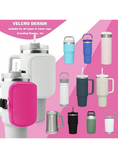 1Pc Water Bottle Pouch for Accessories, Running Water Bottle Handheld Caddy Compatible with Kinds of Tumbler, Gym Water Bottle