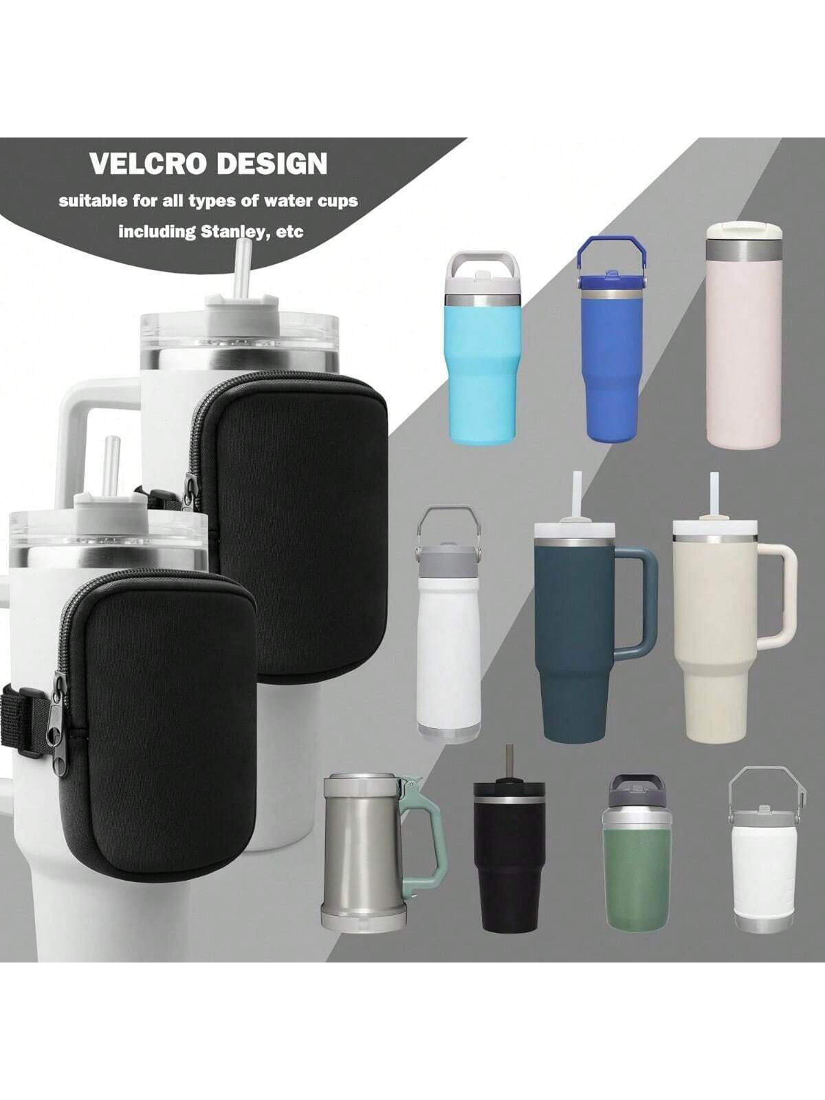 1Pc Water Bottle Pouch for Accessories, Running Water Bottle Handheld Caddy Compatible with Kinds of Tumbler, Gym Water Bottle