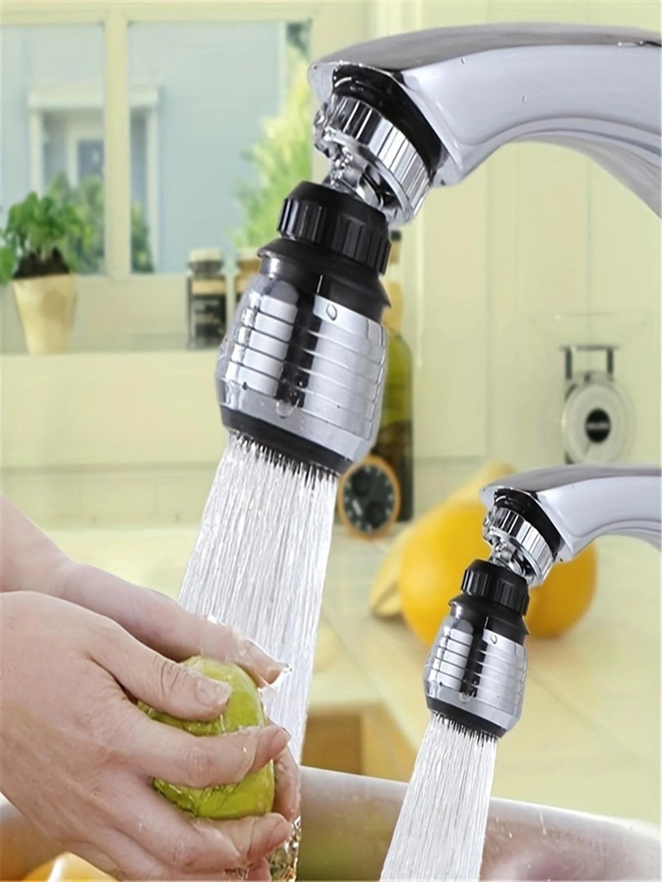 1Pc Movable Kitchen Tap Head Faucet Sprayer Water Spray 360 Degree Rotatable Kitchen Faucet Spray Anti-Splash Kitchen Sink Accessories Tools