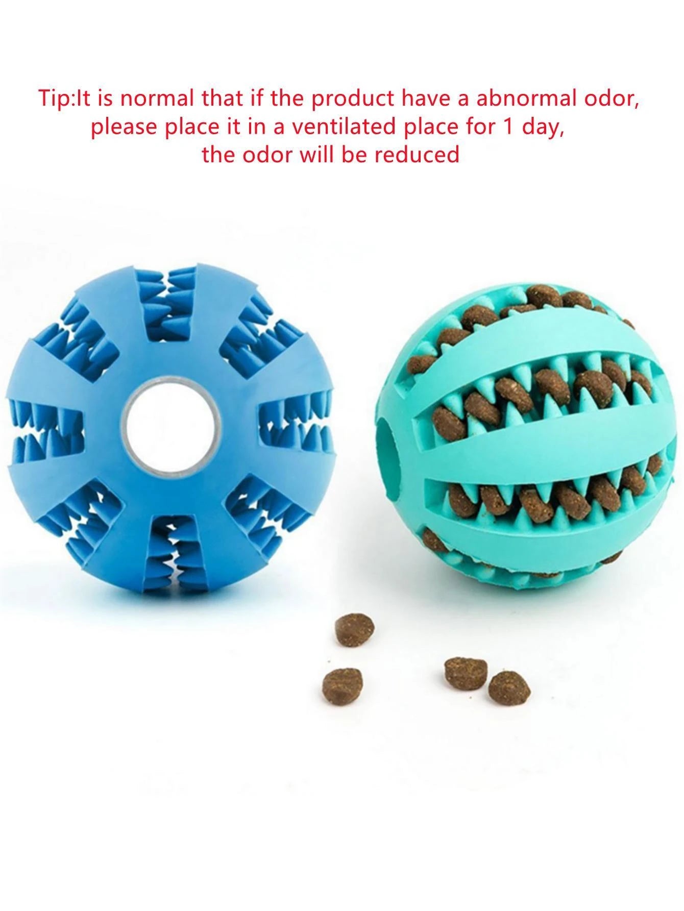 1Pc Random Color Dog Ball Toys for Dogs Interactive Elasticity Puppy Chew Toy Tooth Cleaning Rubber Food Ball Toy Pet Stuff Accessories
