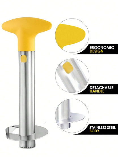 1PC Stainless Steel Pineapple Core Slicer, 