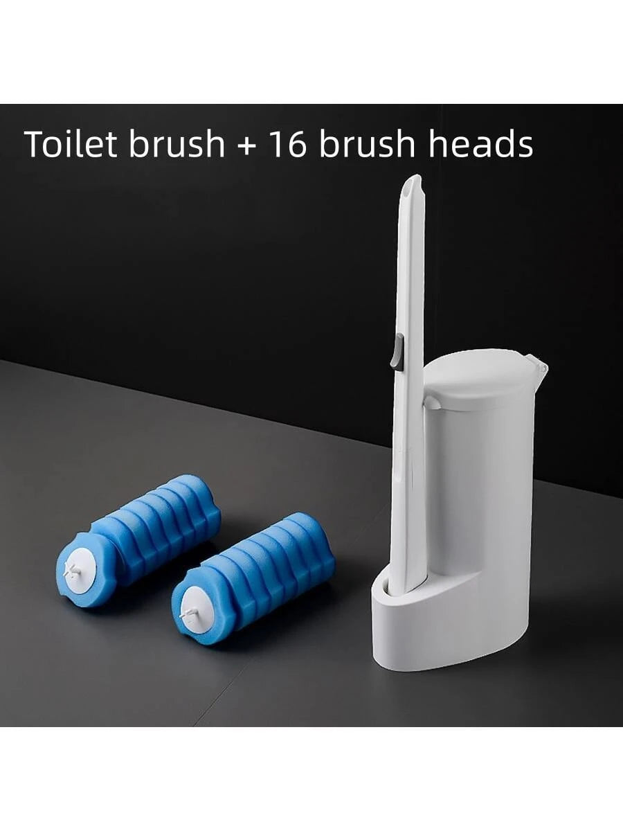 One Set/8Pcs/24Pcs Disposable Toilet Brush with Replaceable Head,