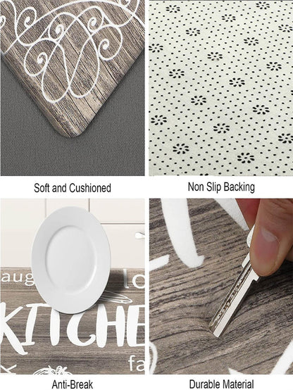 1Pc Kitchen Floor Mat Non-Slip Anti-Fatigue Door Mat Water Absorbent Quick Dry Entrance Mat ,Room Decor