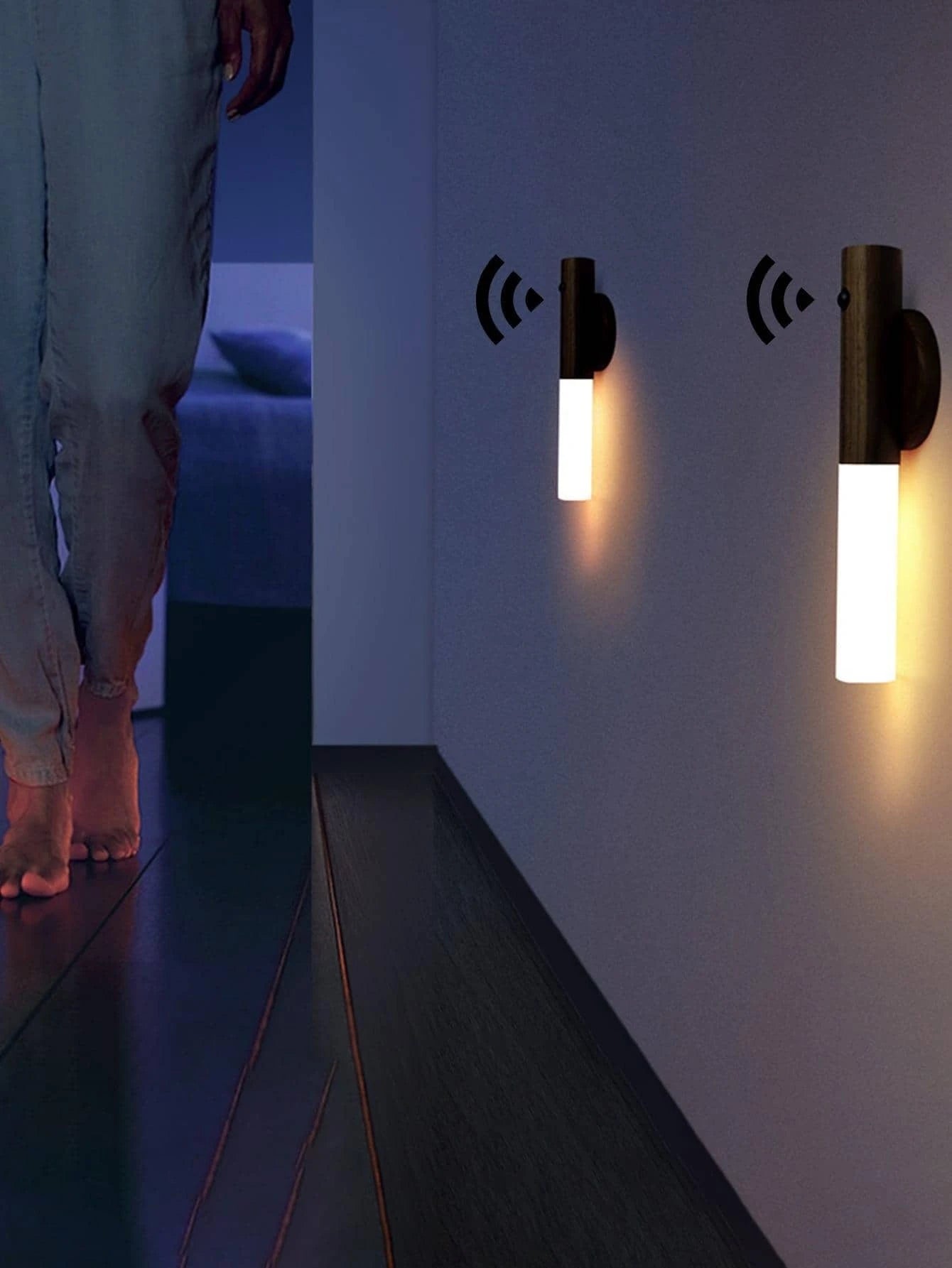 Led Motion Sensor Light, Wireless Usb Rechargeable Night Light for Bedroom, Hallway, Stairway, Closet, Shoe Cabinet