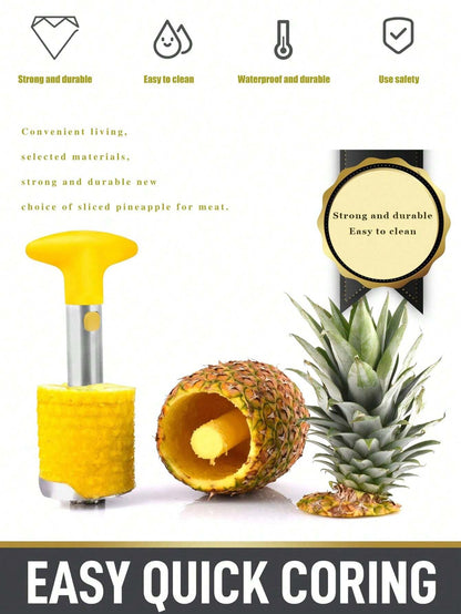 1PC Stainless Steel Pineapple Core Slicer, 