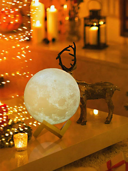 1PC Moon Light Galaxy Light, 3.15 Inch LED 3D Moon Light, Moon Night Light for Girls Boys Children Women DIY Birthday Gift