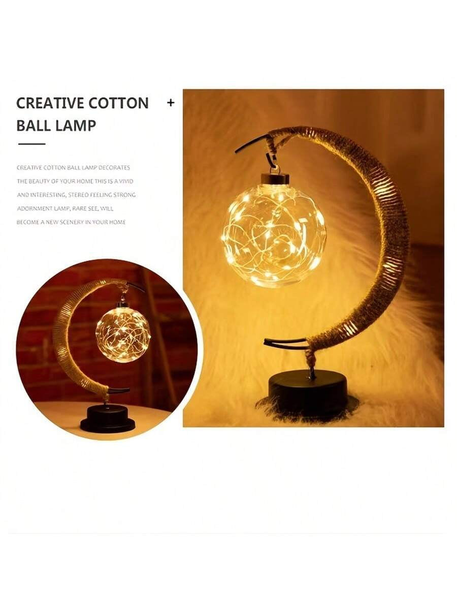 Iron LED Moon Ball Lamp