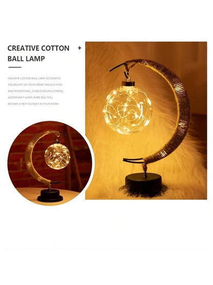 Iron LED Moon Ball Lamp