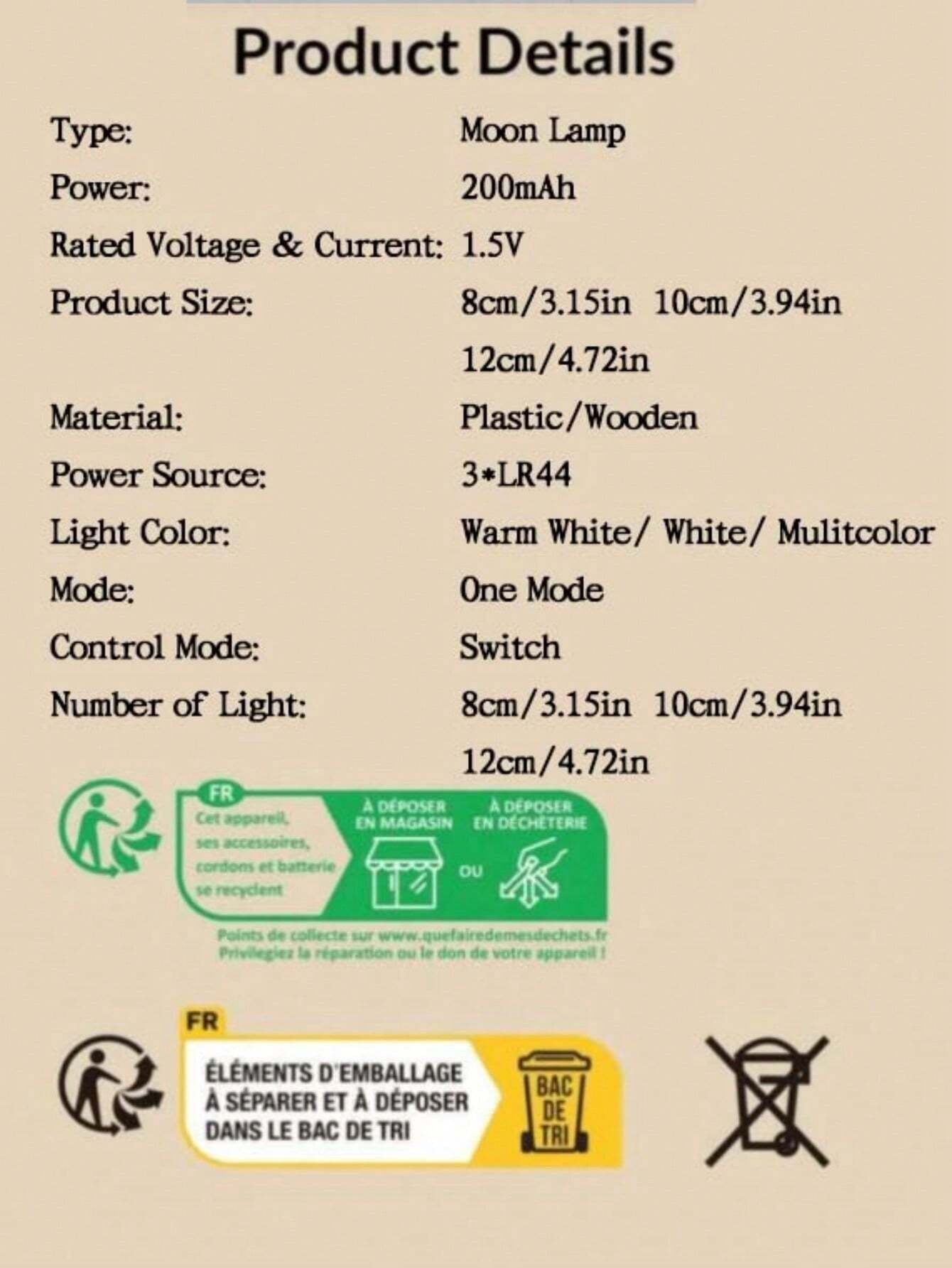 1PC Moon Light Galaxy Light, 3.15 Inch LED 3D Moon Light, Moon Night Light for Girls Boys Children Women DIY Birthday Gift