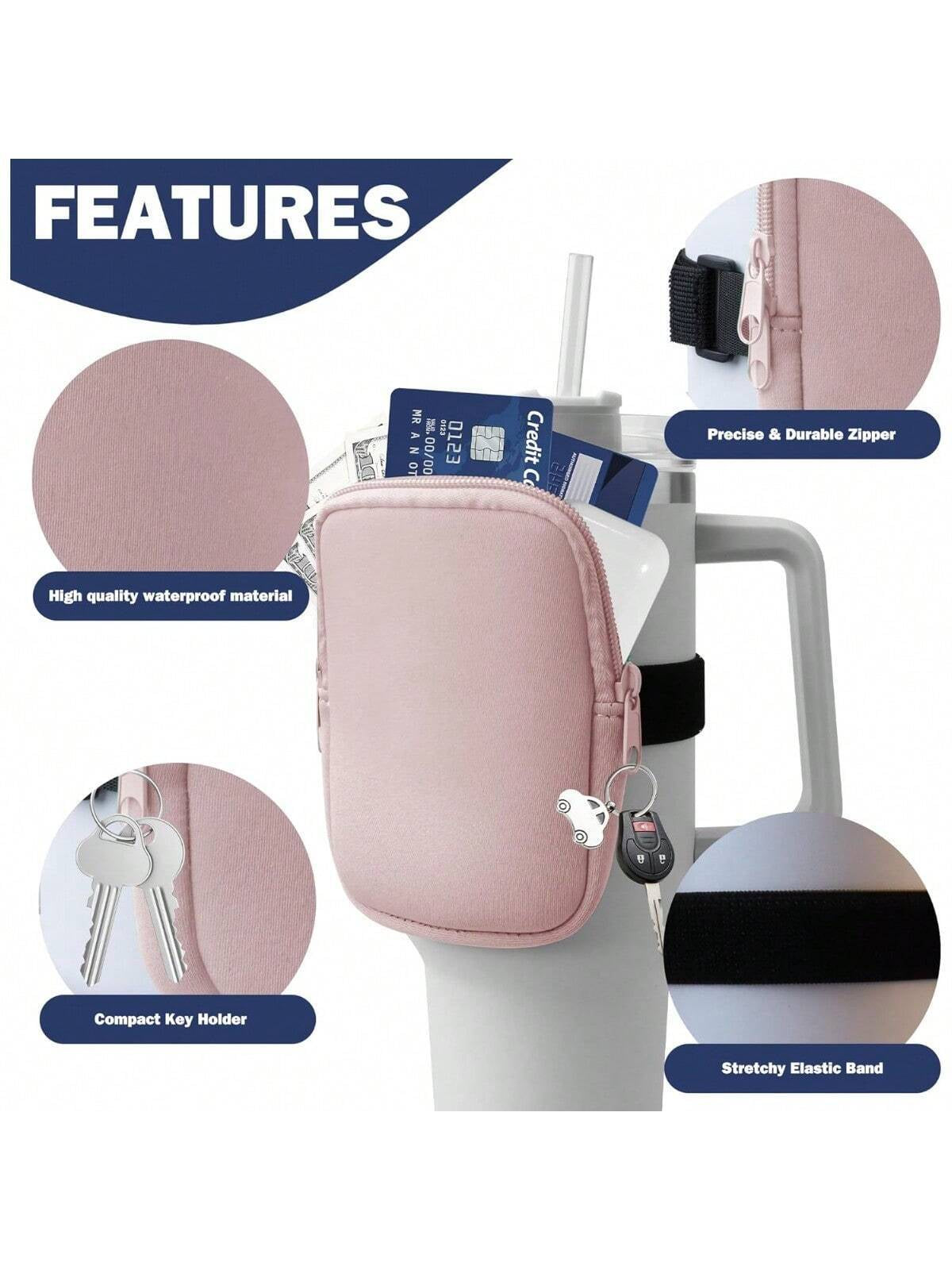 1Pc Water Bottle Pouch for Accessories, Running Water Bottle Handheld Caddy Compatible with Kinds of Tumbler, Gym Water Bottle