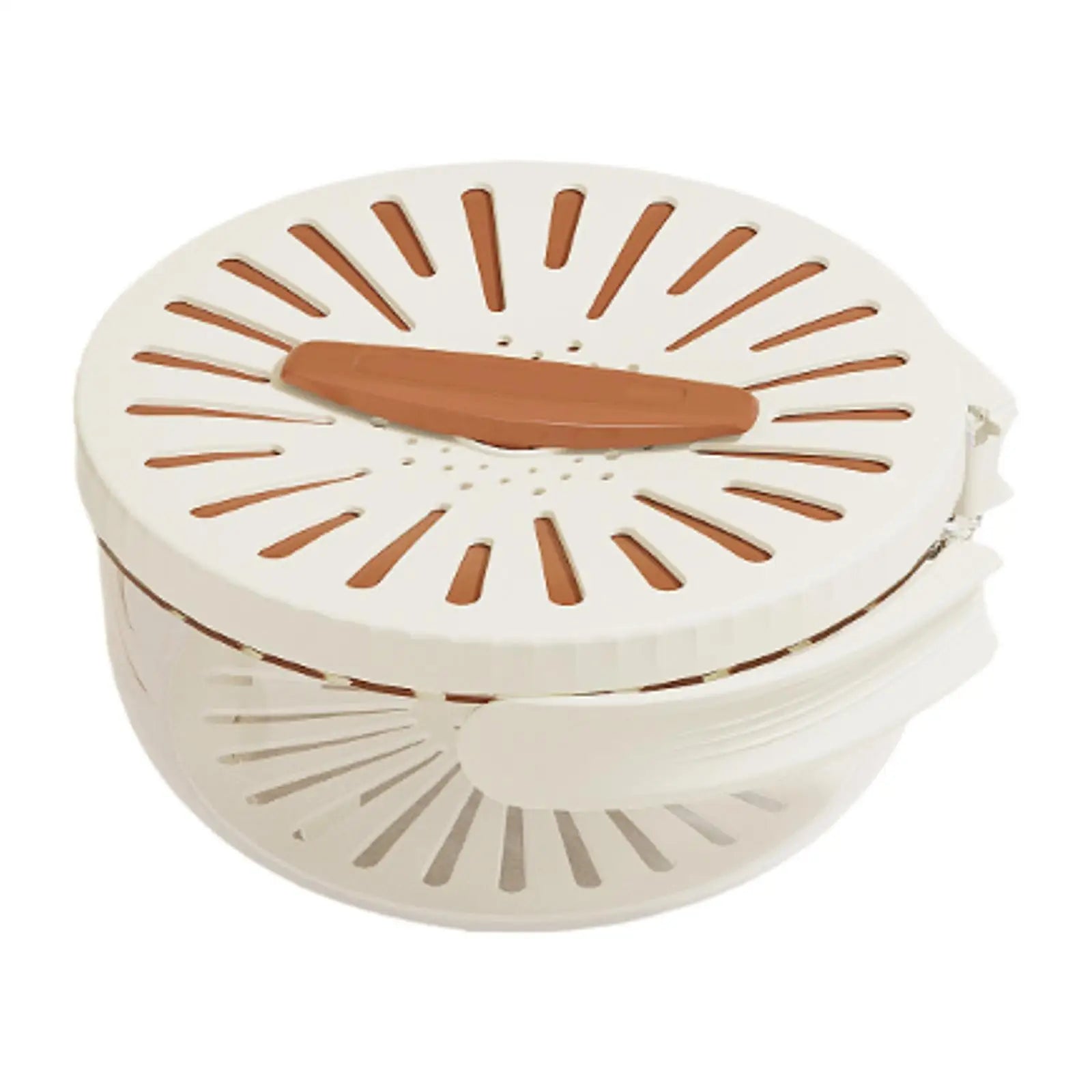 Food Drain Basket Foldable Handle for Fridge with Lid Fruit Storage Container for Salad Cherry Vegetables Grapes Strawberry