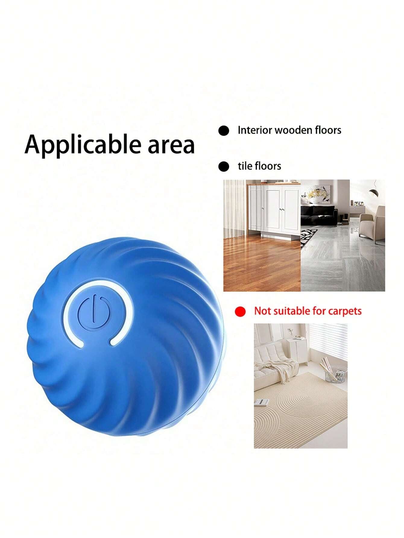 An Intelligent Rolling Ball Designed Specifically for Cats, Equipped with Smart Chip to Automatically Roll, an Amusing Toy for Kitties to Play and Kill Time, Not Suitable for Dogs