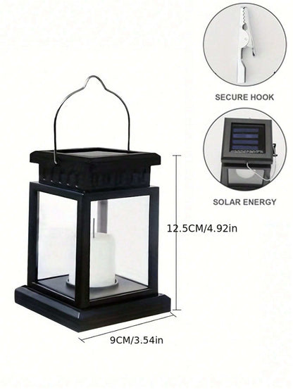 Solar Lantern Garden Decoration Lantern Waterproof Outdoor Solar Lights Retro Palace Lantern Hanging Landscape Lighting for Garden,