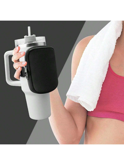 1Pc Water Bottle Pouch for Accessories, Running Water Bottle Handheld Caddy Compatible with Kinds of Tumbler, Gym Water Bottle
