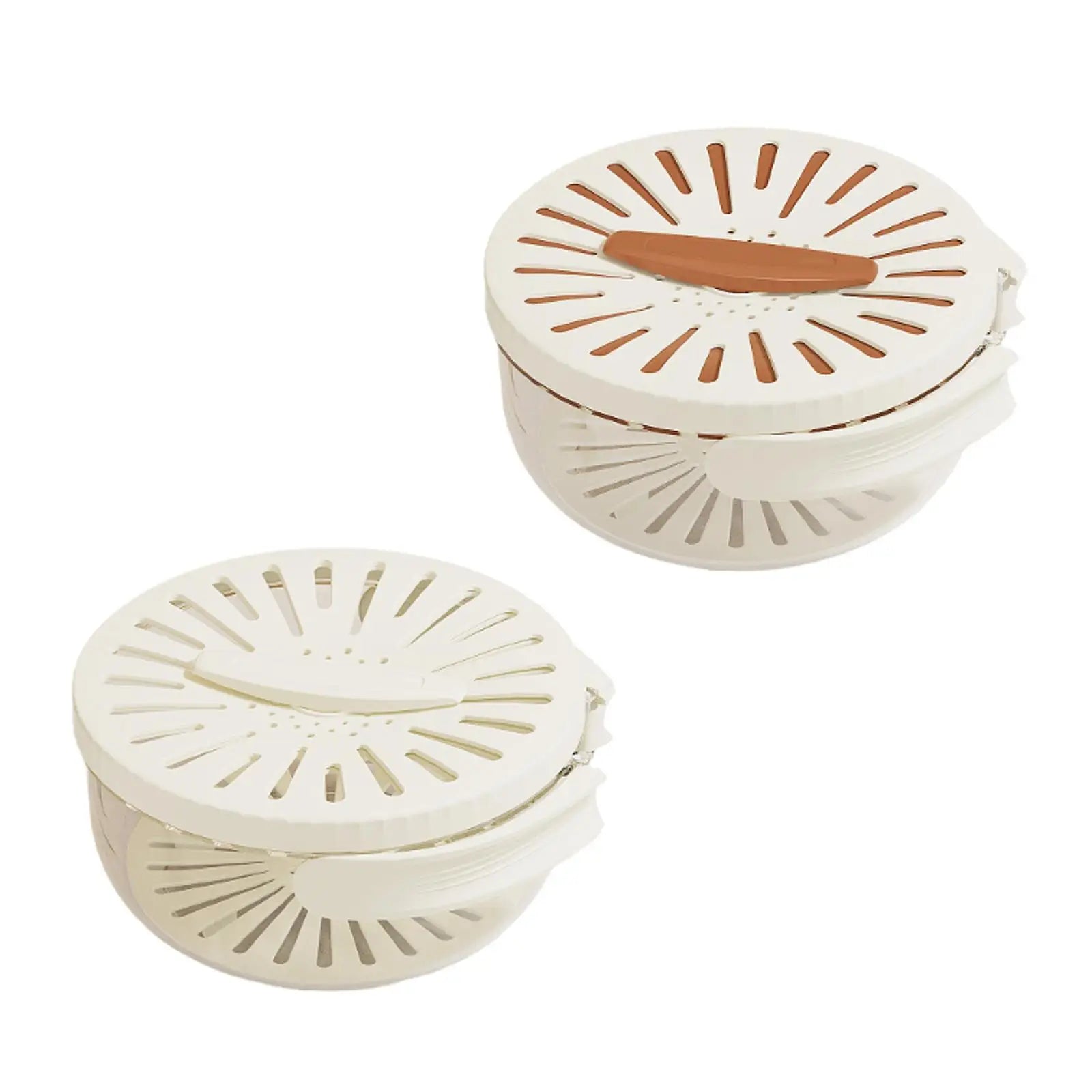 Food Drain Basket Foldable Handle for Fridge with Lid Fruit Storage Container for Salad Cherry Vegetables Grapes Strawberry