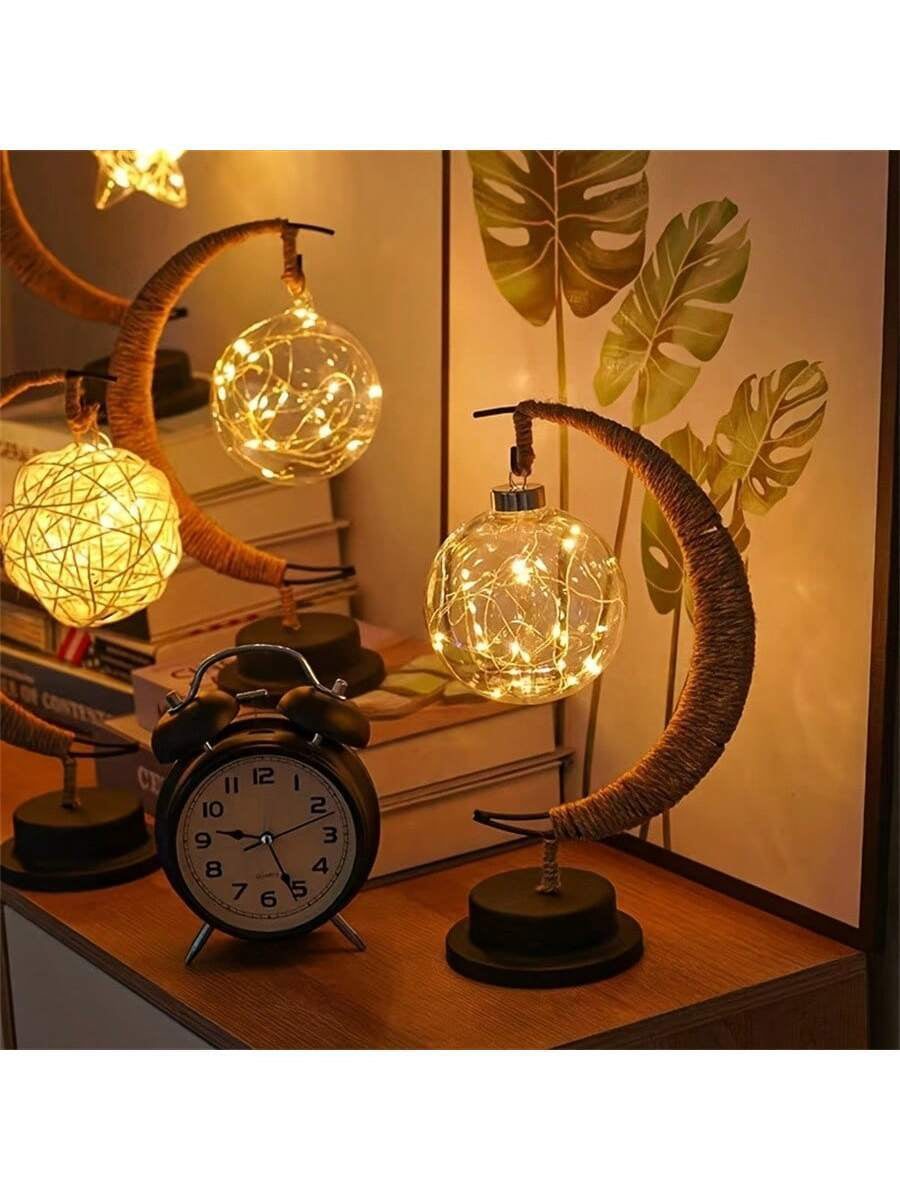 Iron LED Moon Ball Lamp
