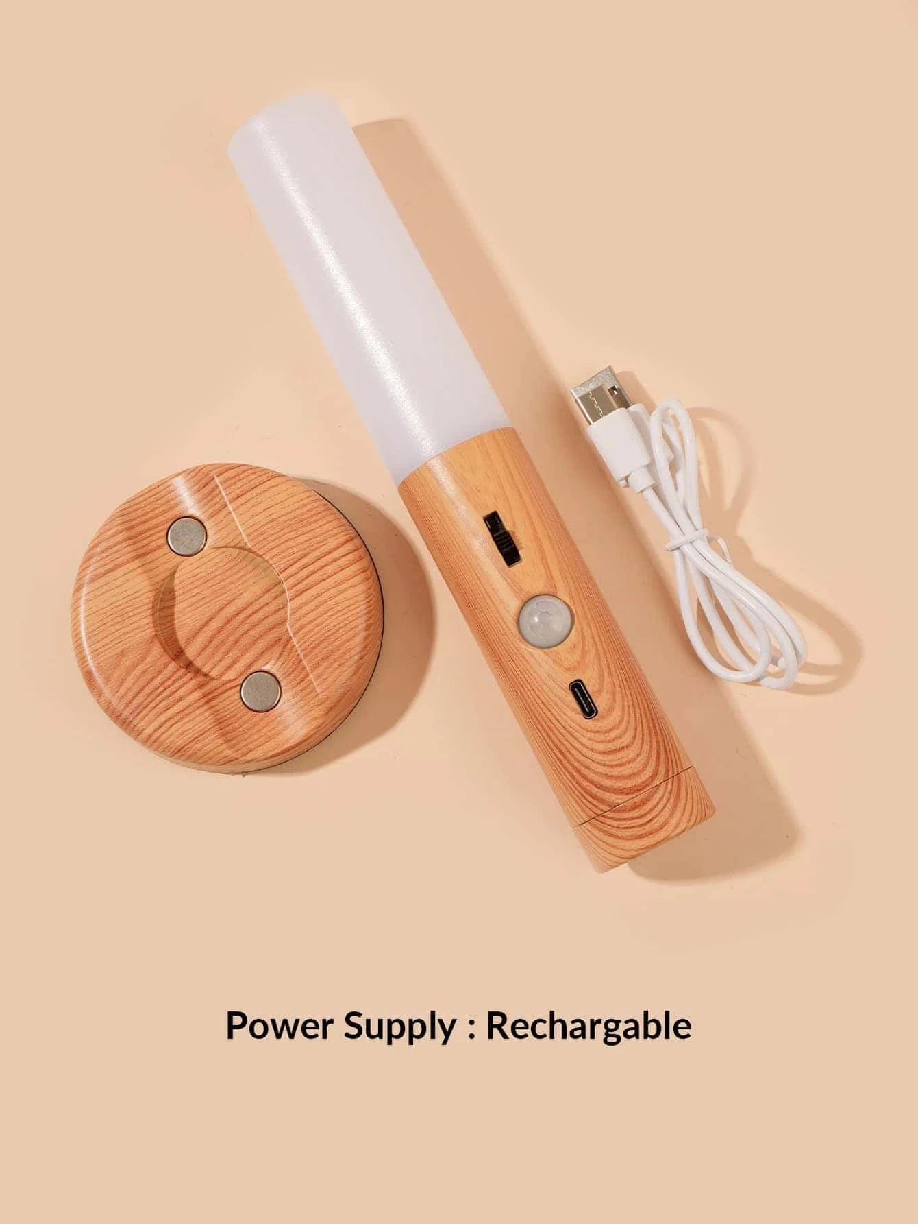 Led Motion Sensor Light, Wireless Usb Rechargeable Night Light for Bedroom, Hallway, Stairway, Closet, Shoe Cabinet