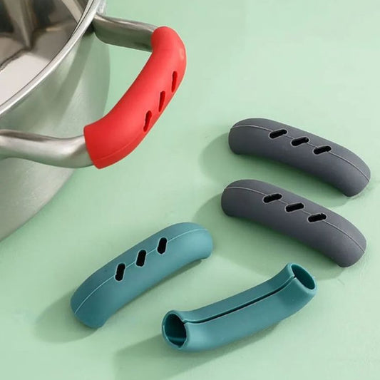 EliteMart | 2pcs Random Color | Insulation Pot Handle Cover