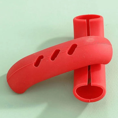 EliteMart | 2pcs Random Color | Insulation Pot Handle Cover