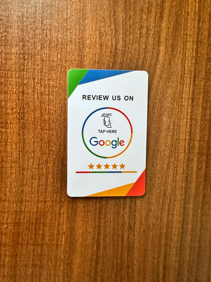NFC 215 Programmable Google Review Acrylic Stickers Card NFC Station Table 13.56Mhz Waterproof NFC Stand Google Review Card
