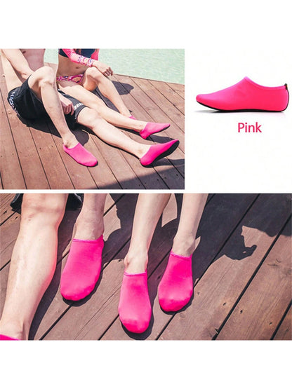 Sports Outdoor 1 Pair (Lycra) Beach Leg Warmers & Snorkeling Shoes,