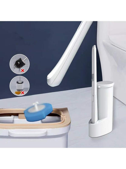 One Set/8Pcs/24Pcs Disposable Toilet Brush with Replaceable Head,