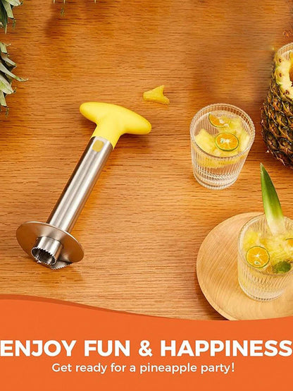 1PC Stainless Steel Pineapple Core Slicer, 