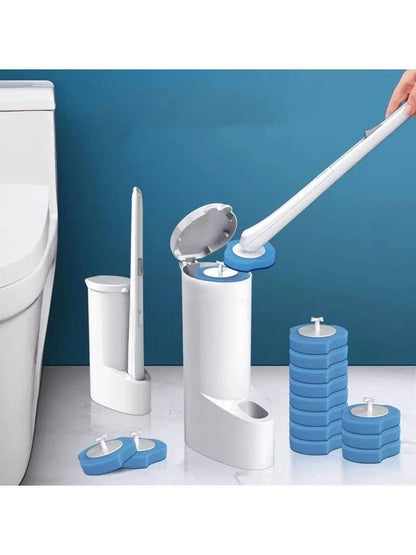 One Set/8Pcs/24Pcs Disposable Toilet Brush with Replaceable Head,
