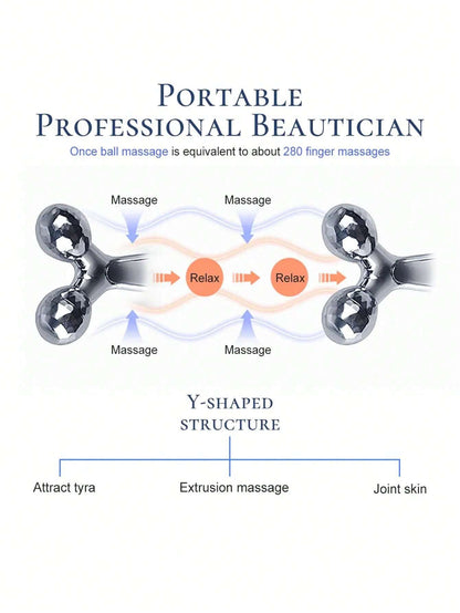 Face Massage Roller, 1Pc Puffiness Relief Skin Care Beauty Face Lift Roller Stick, Multifunctional Manual Skin Care Relaxation Beauty Skincare Tool