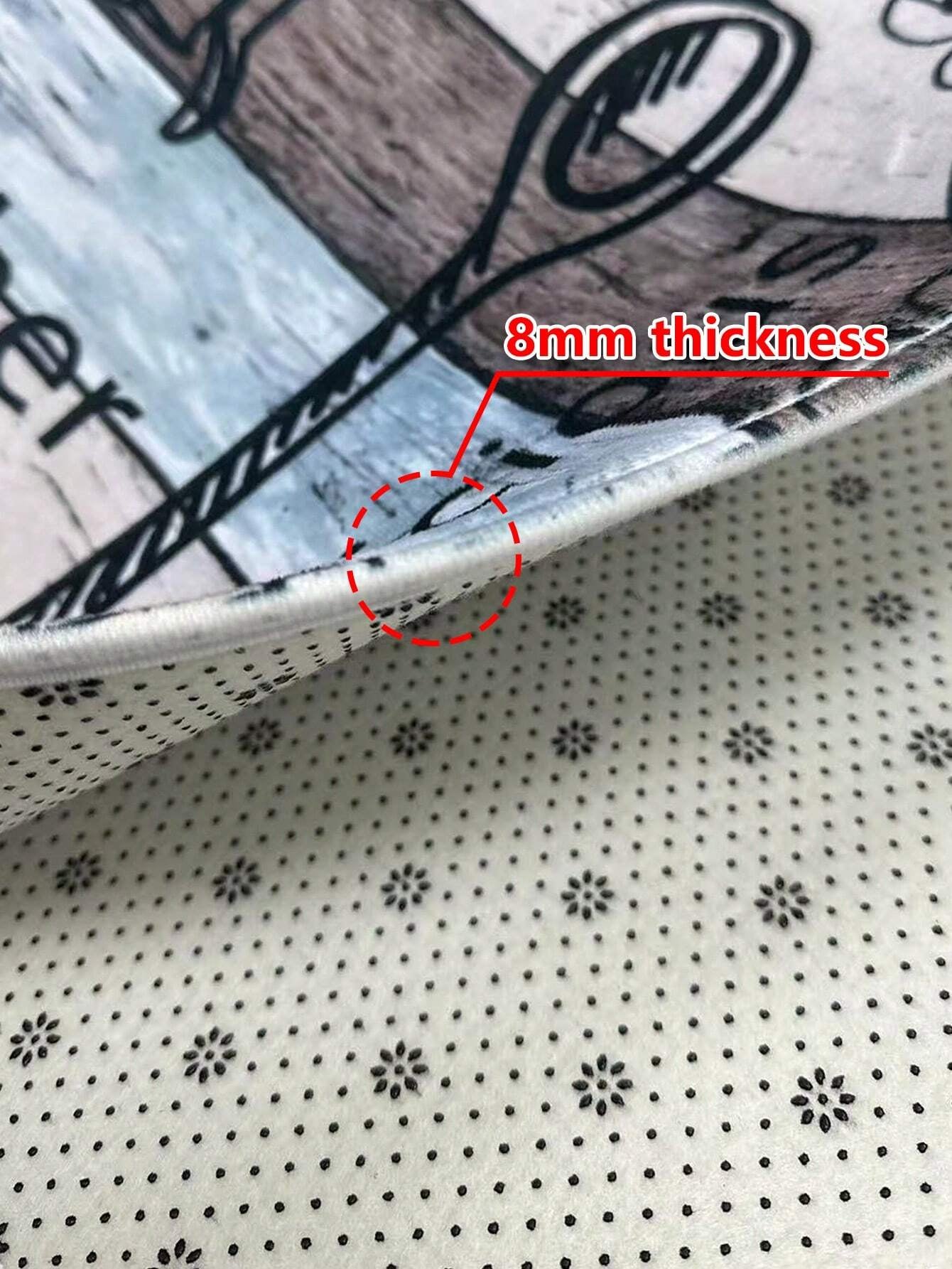 1Pc Kitchen Floor Mat Non-Slip Anti-Fatigue Door Mat Water Absorbent Quick Dry Entrance Mat ,Room Decor