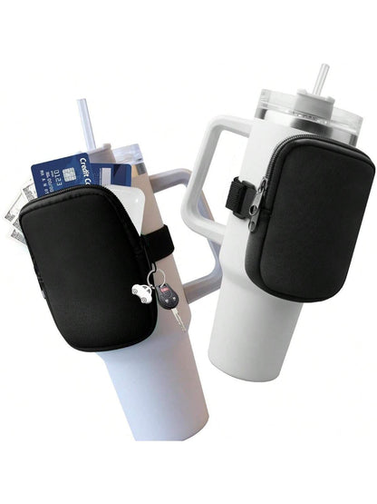 1Pc Water Bottle Pouch for Accessories, Running Water Bottle Handheld Caddy Compatible with Kinds of Tumbler, Gym Water Bottle