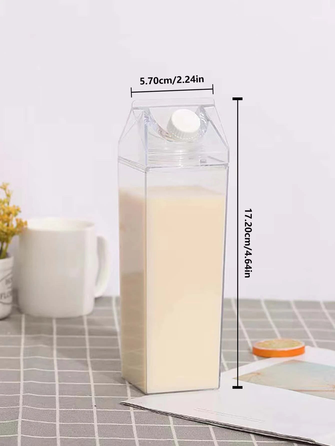 1Pc Milk Bottle Design Water Bottle