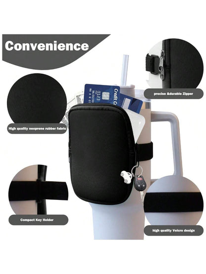 1Pc Water Bottle Pouch for Accessories, Running Water Bottle Handheld Caddy Compatible with Kinds of Tumbler, Gym Water Bottle