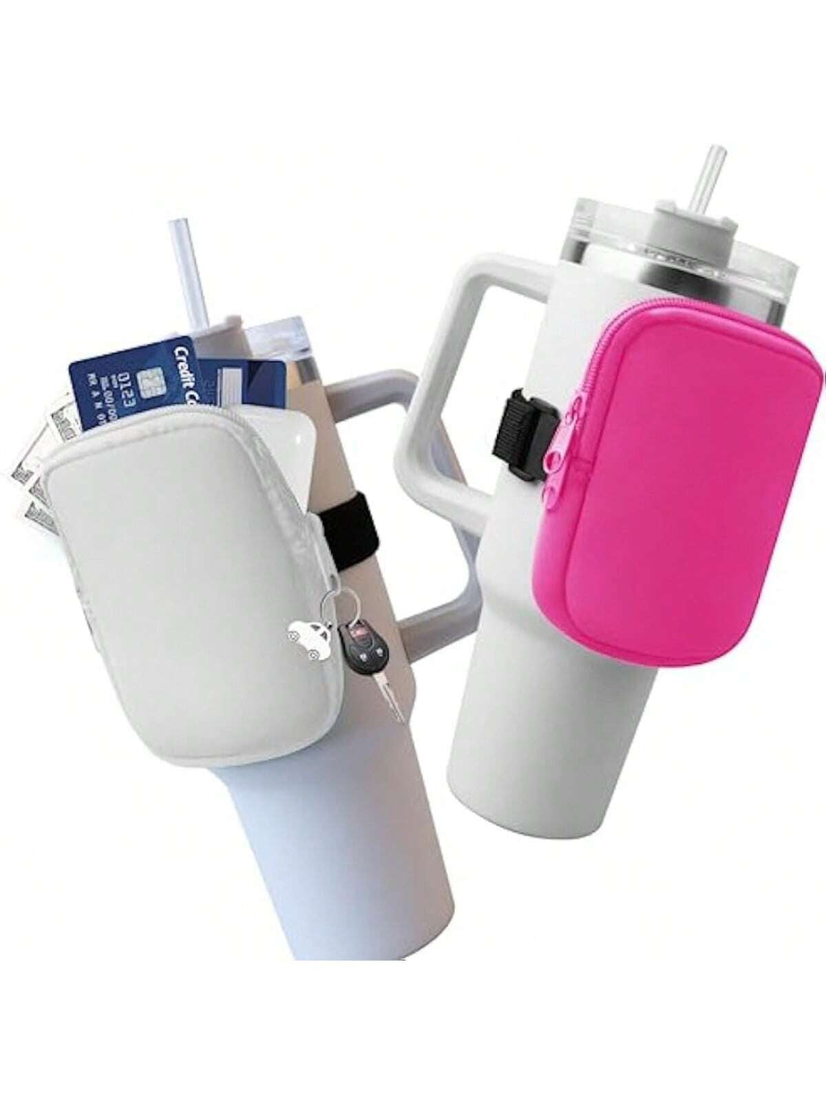 1Pc Water Bottle Pouch for Accessories, Running Water Bottle Handheld Caddy Compatible with Kinds of Tumbler, Gym Water Bottle