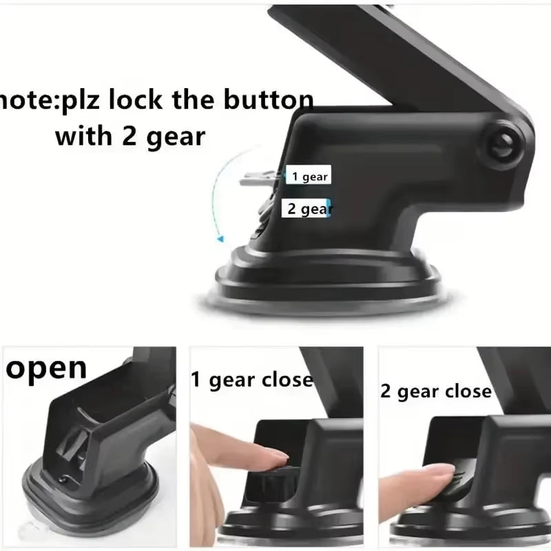 Car Phone Holder Car Dashboard Windshield Suction Cup Holder Universal Phone Holder Air Outlet Clip Telescopic Phone Holder