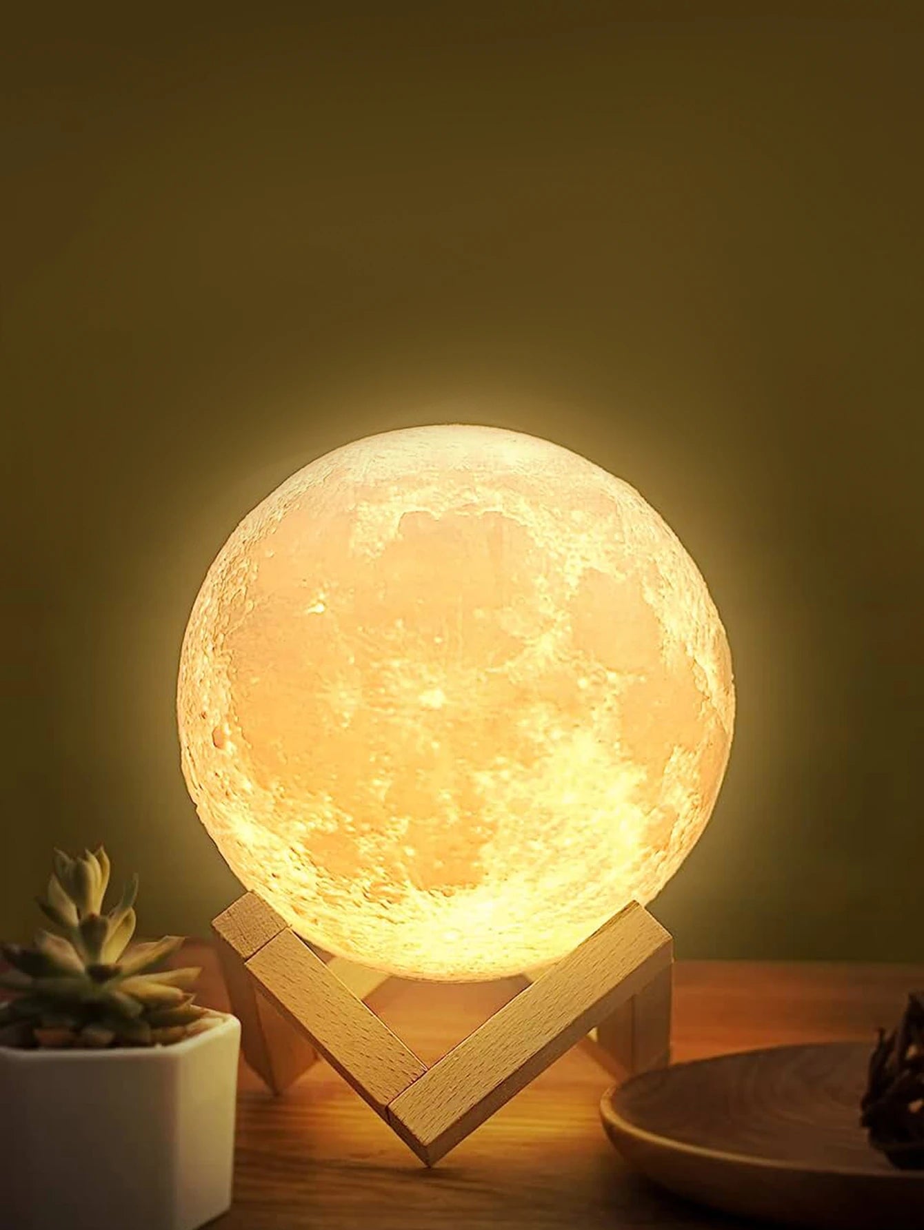 1PC Moon Light Galaxy Light, 3.15 Inch LED 3D Moon Light, Moon Night Light for Girls Boys Children Women DIY Birthday Gift